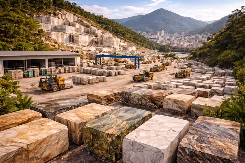 A força da indústria de pedras naturais no sul do Espírito Santo